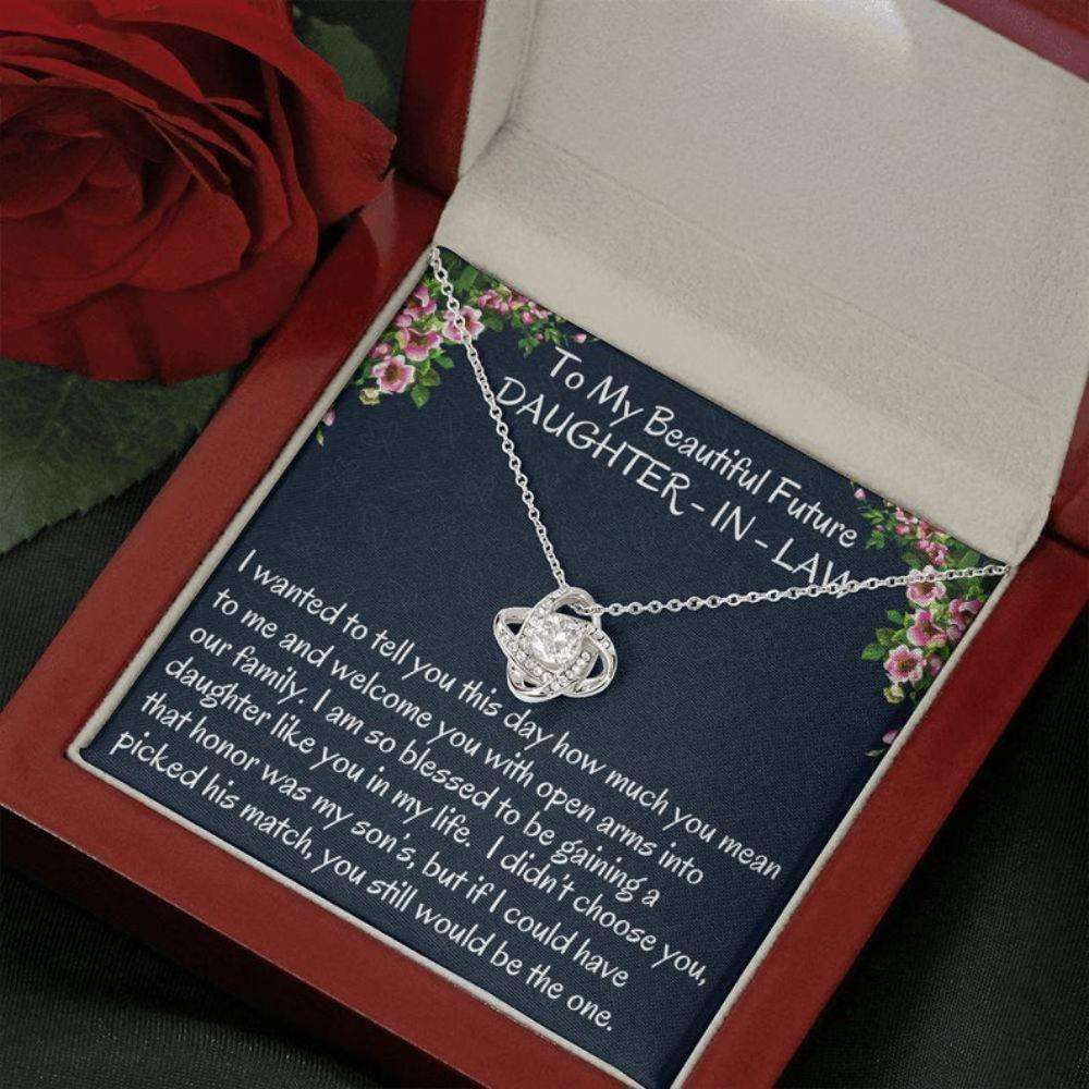 Daugter-In-Law Necklace, Future Daughter-In-Law Gift On Wedding Day ? Bride Gift From Mother In Law, Bonus Daughter Necklace Dughter's Day Rakva