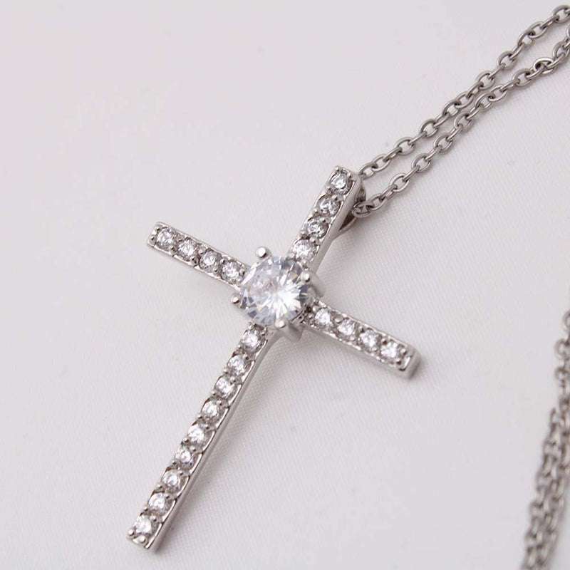 Divine Symbol: Cross Pure Silver Pendant With Chain For Self Rakva