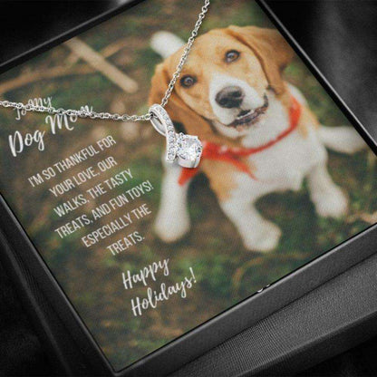 Dog Mom Necklace, Gift Necklace With Message Card “ Beagle Dog Mom Beauty Necklace Gifts for Mother (Mom) Rakva