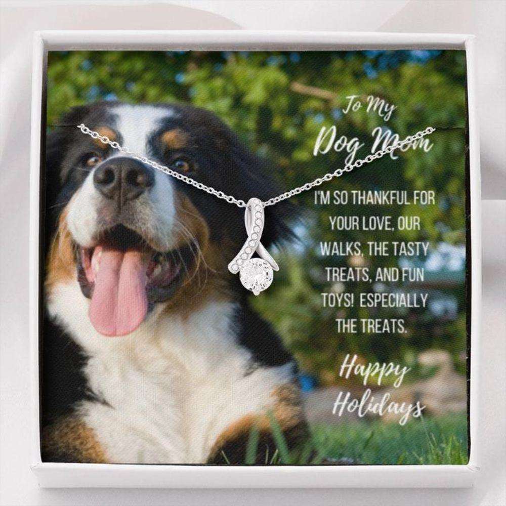 Dog Mom Necklace, Gift Necklace With Message Card “ Bernese Mountain Dog Mom Beauty Necklace Gifts for Mother (Mom) Rakva