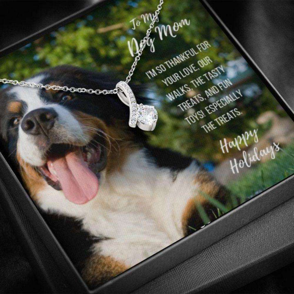 Dog Mom Necklace, Gift Necklace With Message Card “ Bernese Mountain Dog Mom Beauty Necklace Gifts for Mother (Mom) Rakva