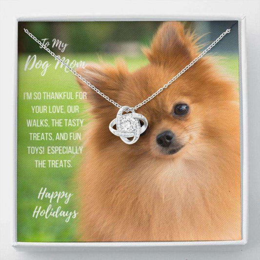 Dog Mom Necklace, Gift Necklace With Message Card “ Pomeranian Dog Mom Stronger Together Gifts for Mother (Mom) Rakva