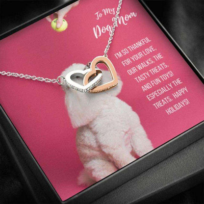 Dog Mom Necklace, Gift Necklace With Message Card “ Poodle Dog Mom Gifts for Mother (Mom) Rakva