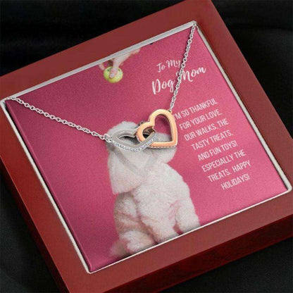 Dog Mom Necklace, Gift Necklace With Message Card “ Poodle Dog Mom Gifts for Mother (Mom) Rakva