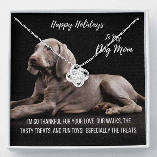 Dog Mom Necklace, Gift Necklace With Message Card Weimaraner Dog Mom Stronger Together Gifts for Mother (Mom) Rakva