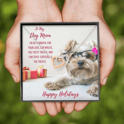 Dog Mom Necklace, Gift Necklace With Message Card “ Yorkie Dog Mom Gifts for Mother (Mom) Rakva