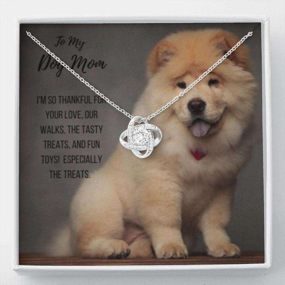 Dog Mom Necklace, Happy Holidays Gift “ Chow Chow Dog Mom Stronger Together Gifts for Mother (Mom) Rakva