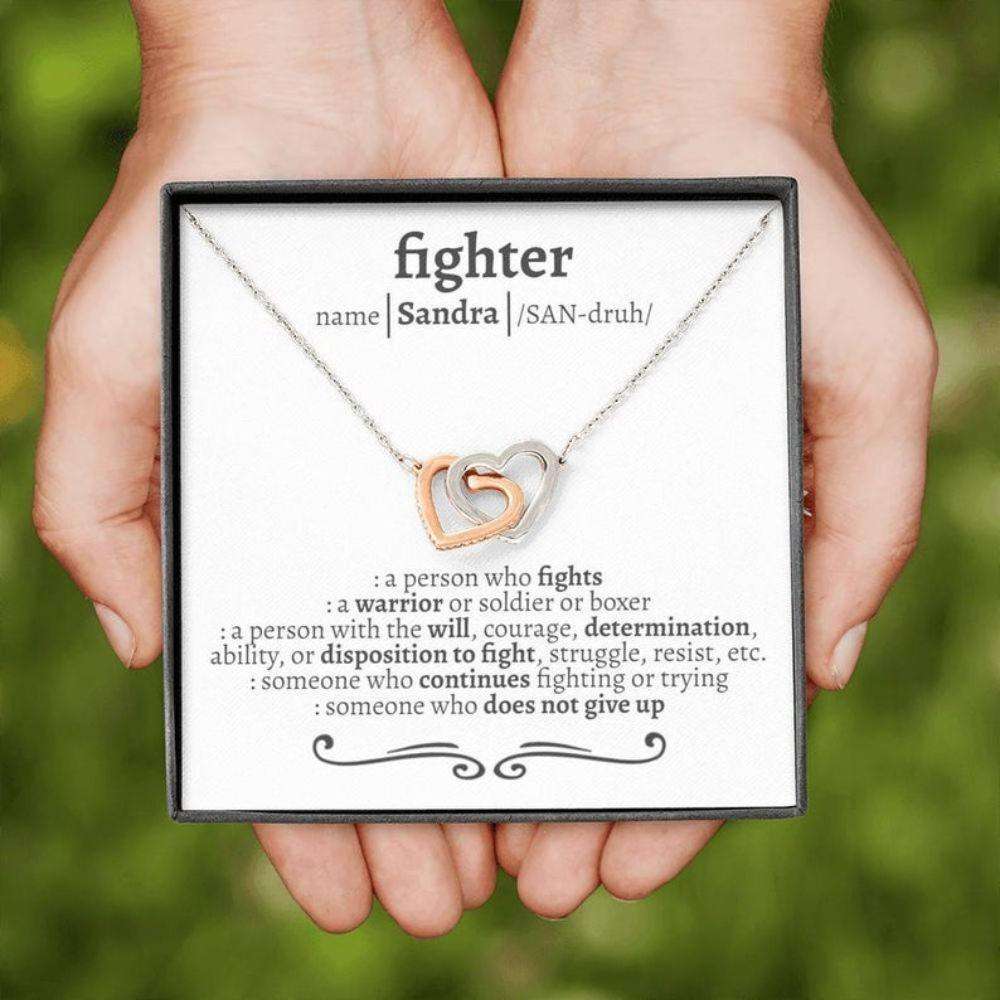 Eating Disorder Necklace Gift, Anorexia Necklace, Bulimia Recovery, Warrior Rakva