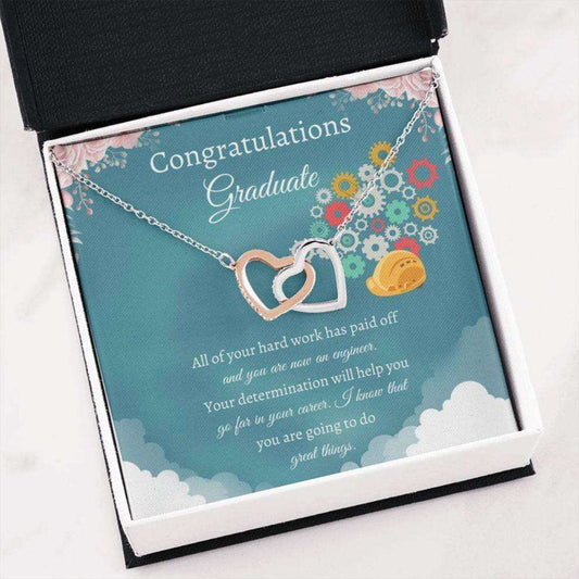 Engineer Grad Gift Necklace “ University Graduate “ Girl Grad Necklace “ Gift New Engineer “ University Keepsake For Archievement Rakva