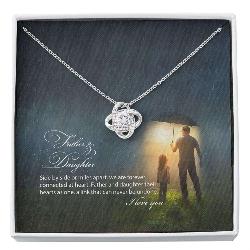 Father & Daughter Necklace, Birthday Necklace For Daughter From Dad, Daughter Gift, For Daughter Custom Necklace Dughter's Day Rakva