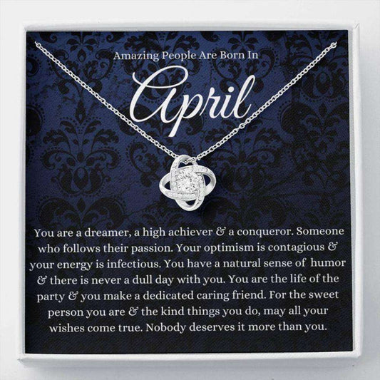 Friend Necklace, April Zodiac Necklace Gift, Born In April Gift Ideas, April Horoscope Necklace Happy Birthday Rakva