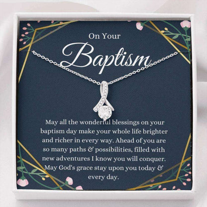 Friend Necklace, Baptism Necklace, Baptism Gift, Christian Baptism, Baptism Keepsake, Lds Gift Necklace Gifts For Friend Rakva