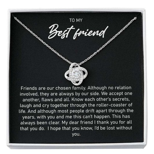 Friend Necklace, Best Friend Gift, Best Friend Necklace, Love Knot Necklace For Best Friend Friendship Day Rakva