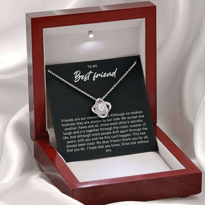 Friend Necklace, Best Friend Gift, Best Friend Necklace, Love Knot Necklace For Best Friend Friendship Day Rakva