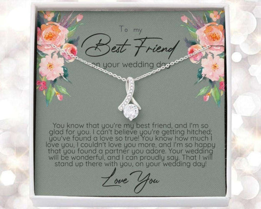 Friend Necklace, Best Friend Necklace Gift For Bride, Gift For Best Friend On Her Wedding Day Gifts For Friend Rakva