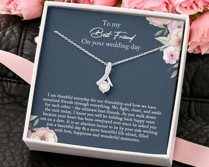 Friend Necklace, Best Friend Necklace Gift To Bride, From Maid Of Honor, Bff Gift On Her Wedding Day Gifts For Friend Rakva