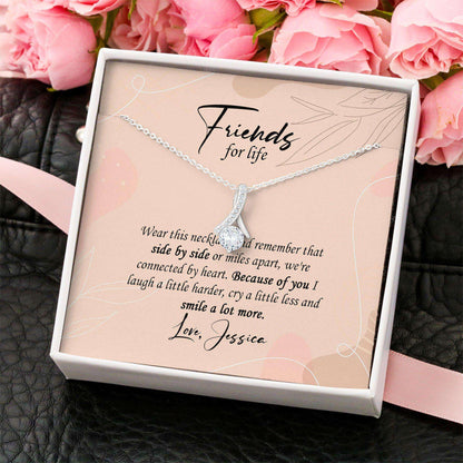 Friend Necklace, Best Friend Necklace Personalized Meaningful Gift “ Distance Friendship Necklace Gifts For Friend Rakva