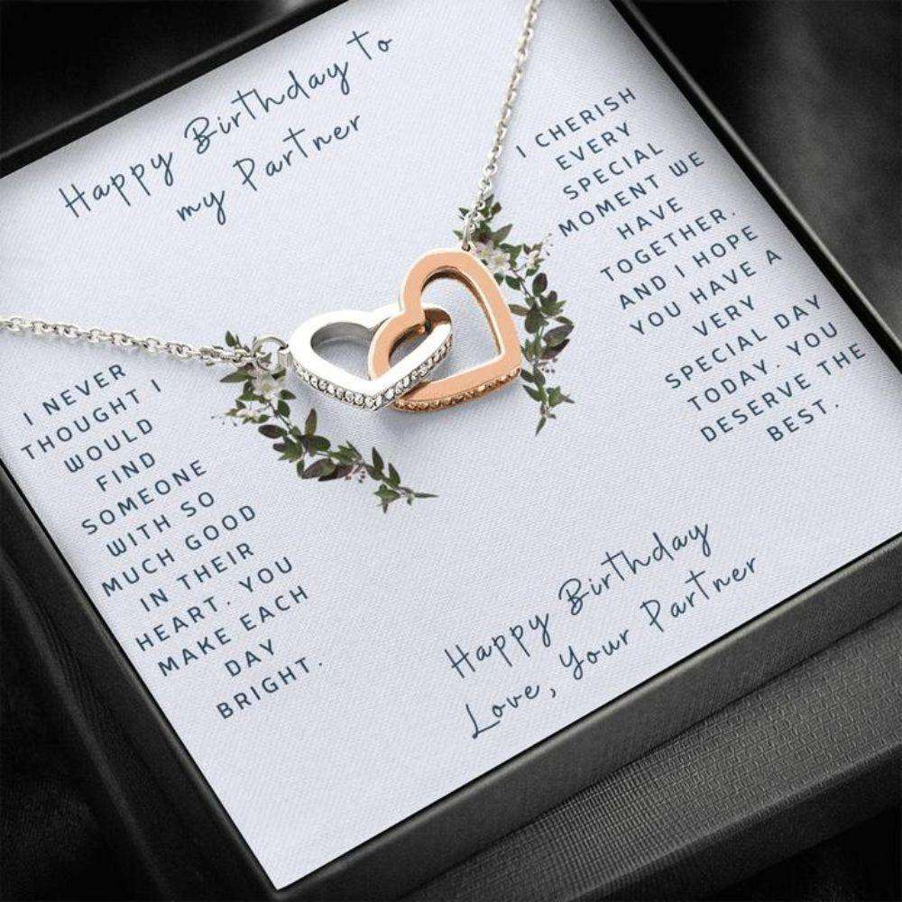 Friend Necklace, Birthday Necklace To My Partner “ Gift Necklace Message Card “ Birthday To My Partner “ Vines Friendship Day Rakva