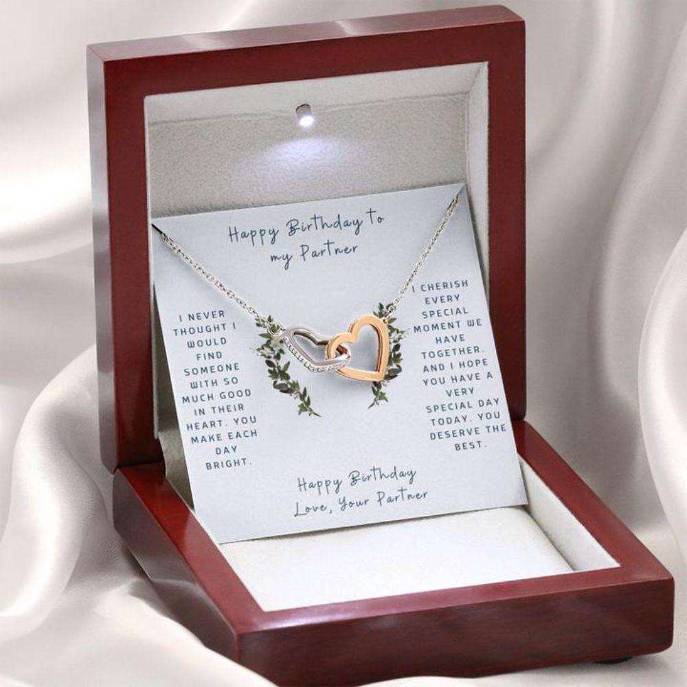 Friend Necklace, Birthday Necklace To My Partner “ Gift Necklace Message Card “ Birthday To My Partner “ Vines Friendship Day Rakva