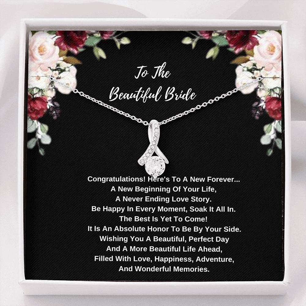 Friend Necklace, Bride Necklace, Gift For Bride Sister, Bridesmaid, Mom, Best Friend On Her Wedding Day Gifts For Friend Rakva