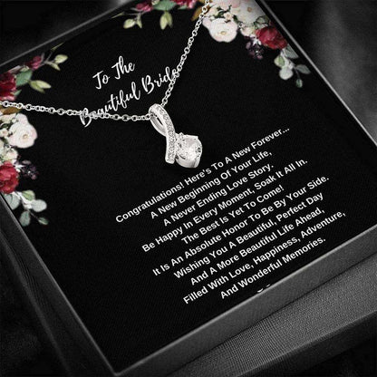 Friend Necklace, Bride Necklace, Gift For Bride Sister, Bridesmaid, Mom, Best Friend On Her Wedding Day Gifts For Friend Rakva