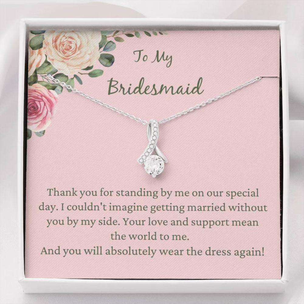 Friend Necklace, Bridesmaid Gift Neckalce From Bride, Bridesmaid Thanks, Maid Of Honor Gift Gifts For Friend Rakva