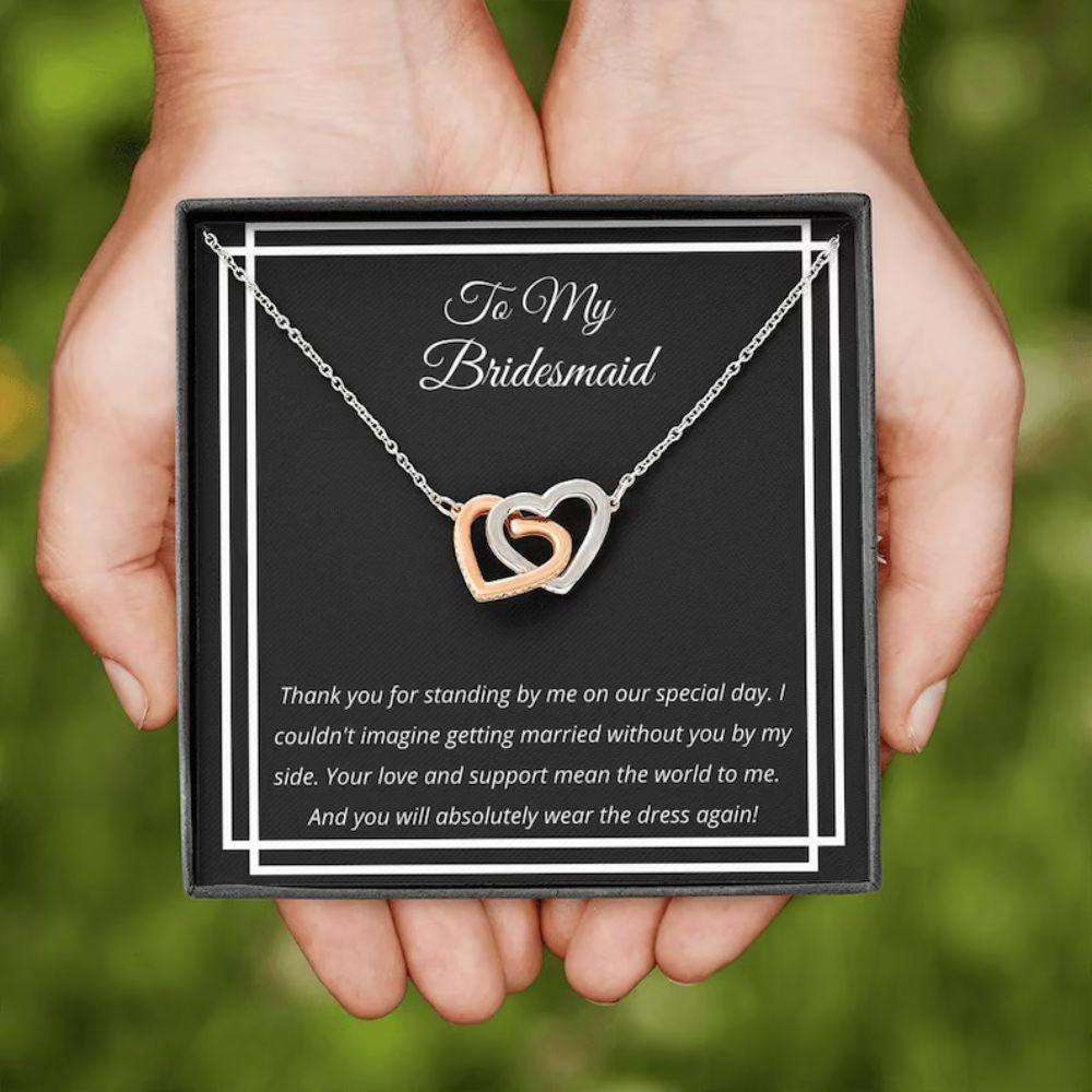 Friend Necklace, Bridesmaid Gift Neckalce From Bride, Bridesmaid Thanks, Maid Of Honor Gift Gifts For Friend Rakva