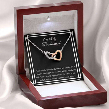 Friend Necklace, Bridesmaid Gift Neckalce From Bride, Bridesmaid Thanks, Maid Of Honor Gift Gifts For Friend Rakva