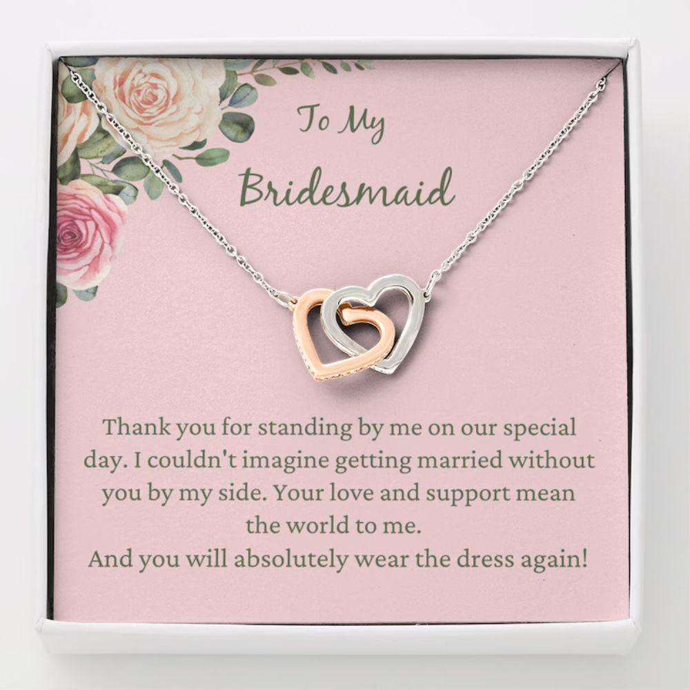 Friend Necklace, Bridesmaid Gift Neckalce From Bride, Bridesmaid Thanks, Maid Of Honor Gift Gifts For Friend Rakva