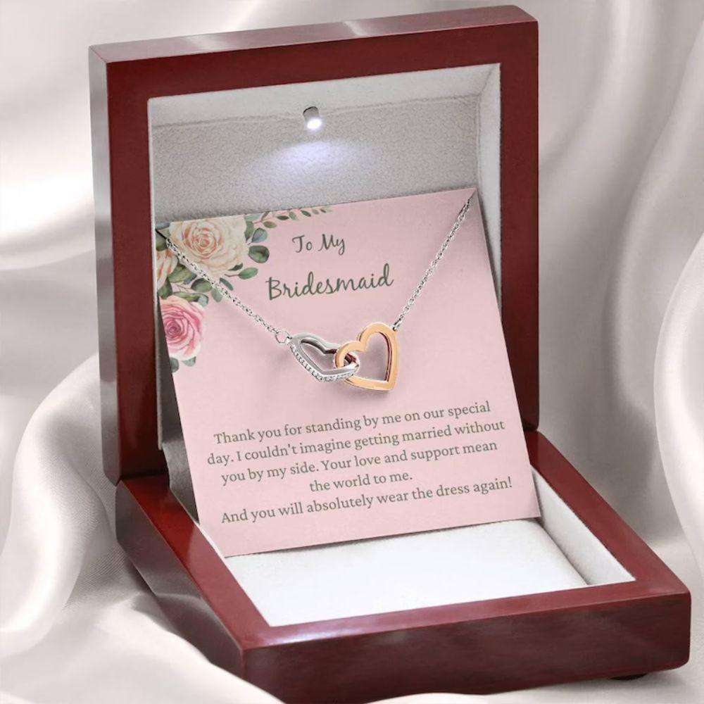 Friend Necklace, Bridesmaid Gift Neckalce From Bride, Bridesmaid Thanks, Maid Of Honor Gift Gifts For Friend Rakva