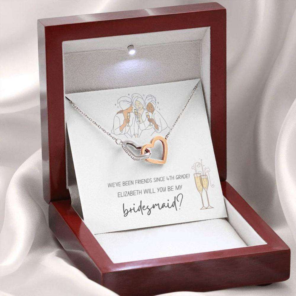 Friend Necklace, Bridesmaid Proposal Gift Necklace From Bride, Gift For Bestfriend Soul Sister Gifts For Friend Rakva