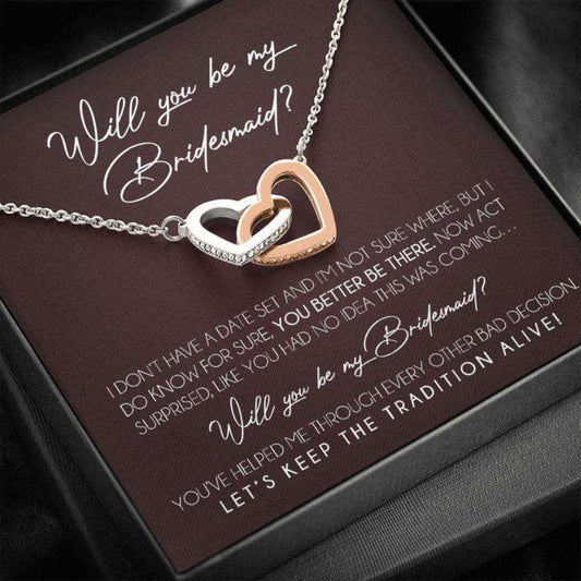 Friend Necklace, Bridesmaid Proposal Necklace Gifts, Will You Be My Bridesmaid, Bridesmaid Wedding Gift Gifts For Friend Rakva