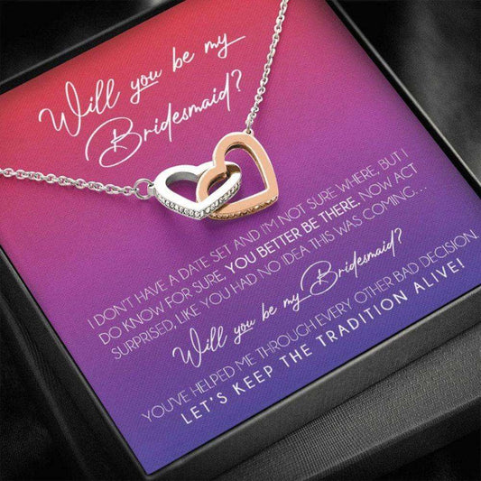 Friend Necklace, Bridesmaid Proposal Necklace Gifts, Will You Be My Bridesmaid, Bridesmaid Wedding Gift Gifts For Friend Rakva