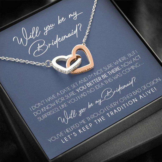 Friend Necklace, Bridesmaid Proposal Necklace Gifts, Will You Be My Bridesmaid, Bridesmaid Wedding Gift Gifts For Friend Rakva