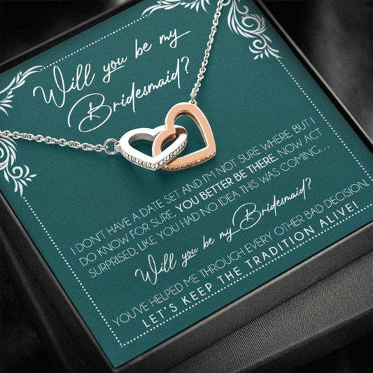 Friend Necklace, Bridesmaid Proposal Necklace Gifts, Will You Be My Bridesmaid, Bridesmaid Wedding Gift Gifts For Friend Rakva