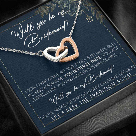 Friend Necklace, Bridesmaid Proposal Necklace Gifts, Will You Be My Bridesmaid, Bridesmaid Wedding Gift Gifts For Friend Rakva