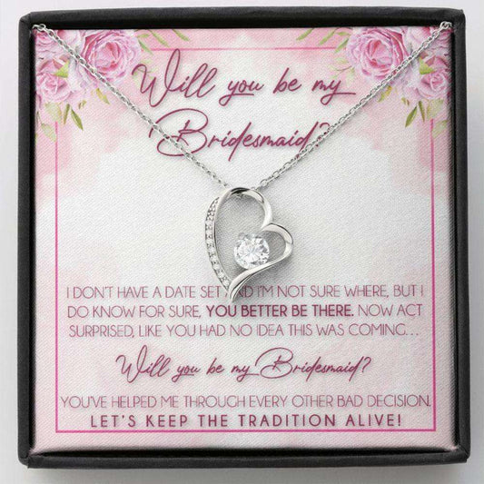 Friend Necklace, Bridesmaid Proposal Necklace Gifts, Will You Be My Bridesmaid, Bridesmaid Wedding Gift Gifts For Friend Rakva