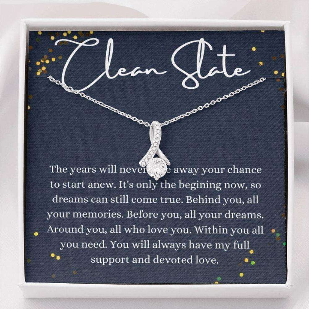 Friend Necklace, Clean Slate Necklace, Starting Over Gift For Her, Recovery Gift, Sobriety Gift, New Beginning Necklace Gifts For Friend Rakva