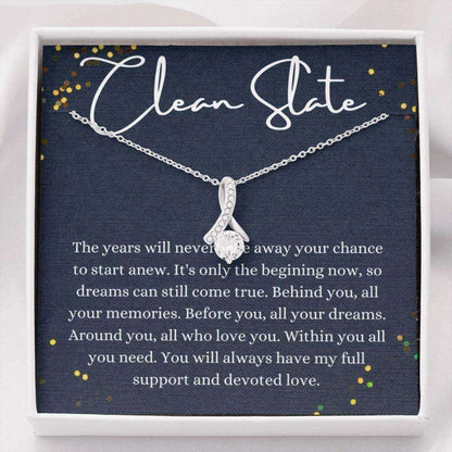 Friend Necklace, Clean Slate Necklace, Starting Over Gift For Her, Recovery Gift, Sobriety Gift, New Beginning Necklace Gifts For Friend Rakva