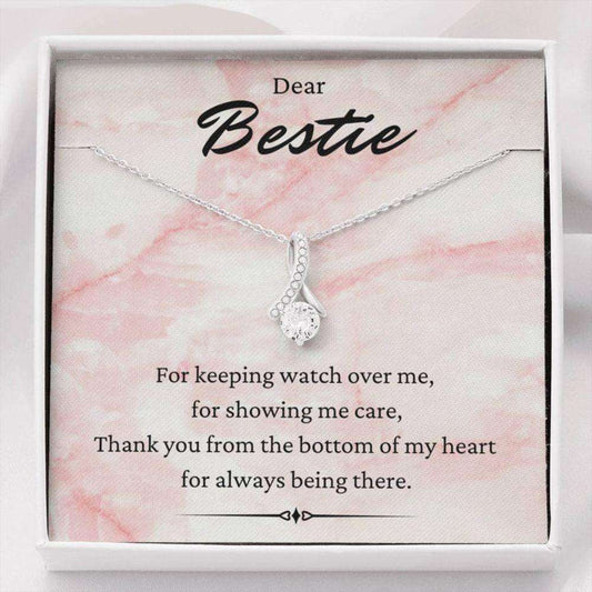 Friend Necklace, Dear Bestie Necklace, Keeping Watch, Gift For Best Friends, Bff, Friendship Gifts For Friend Rakva