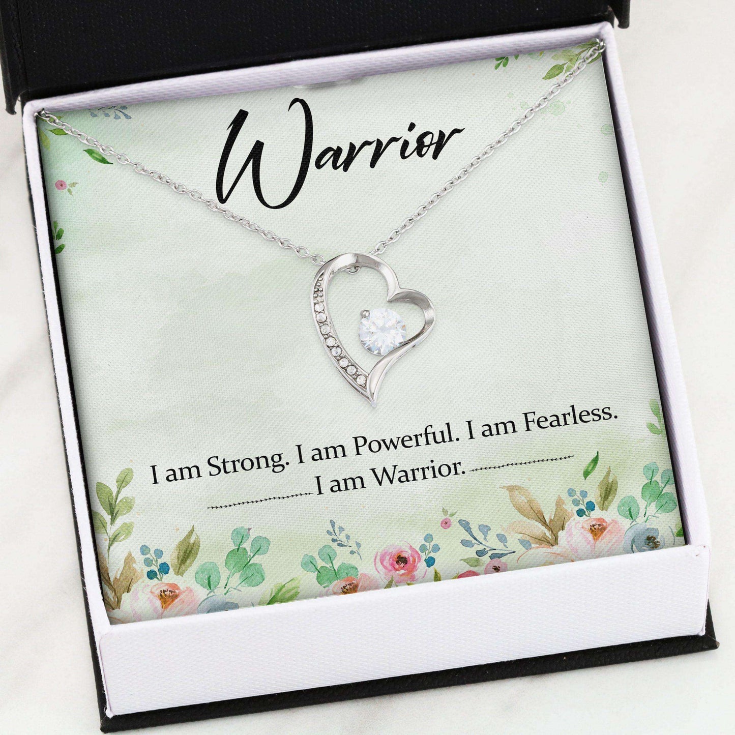 Friend Necklace, Forever Love Necklace “ Warrior Breast Cancer Necklace Gift Gifts For Friend Rakva