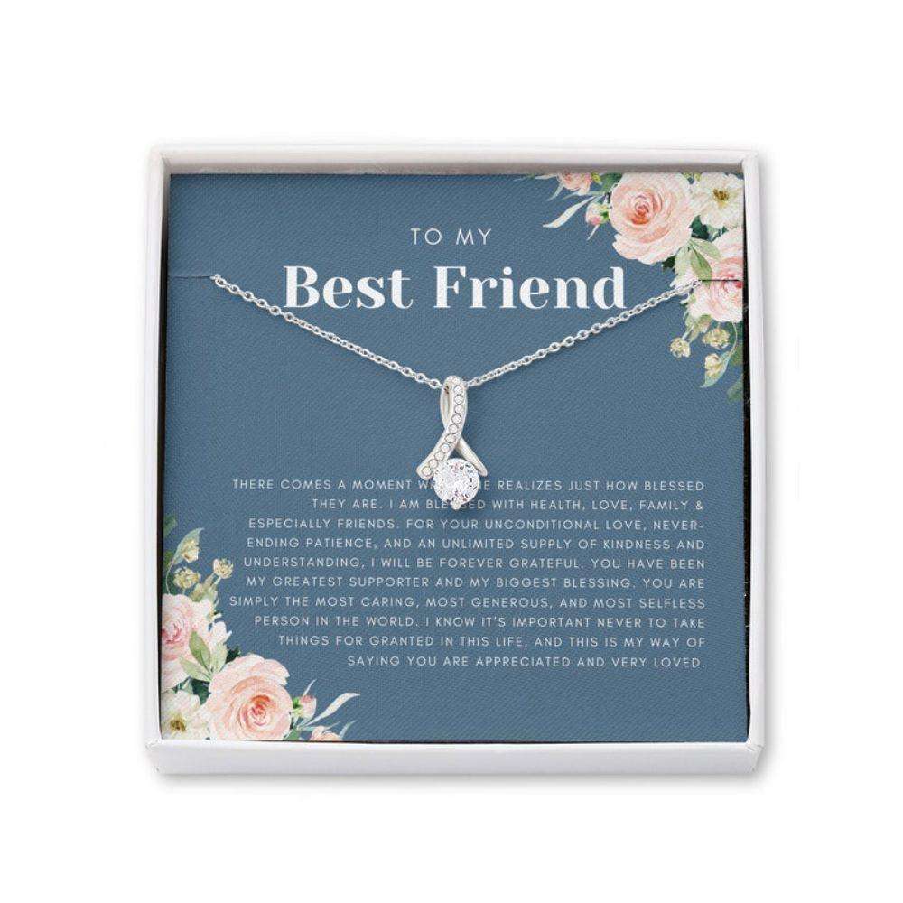 Friend Necklace, Gift For Best Friend, Best Friend Birthday, Bff Gift, Best Friend Friendship Gift, Best Friend Beauty Necklace Gifts For Friend Rakva