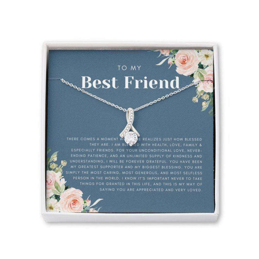 Friend Necklace, Gift For Best Friend, Best Friend Birthday, Bff Gift, Best Friend Friendship Gift, Best Friend Beauty Necklace Gifts For Friend Rakva