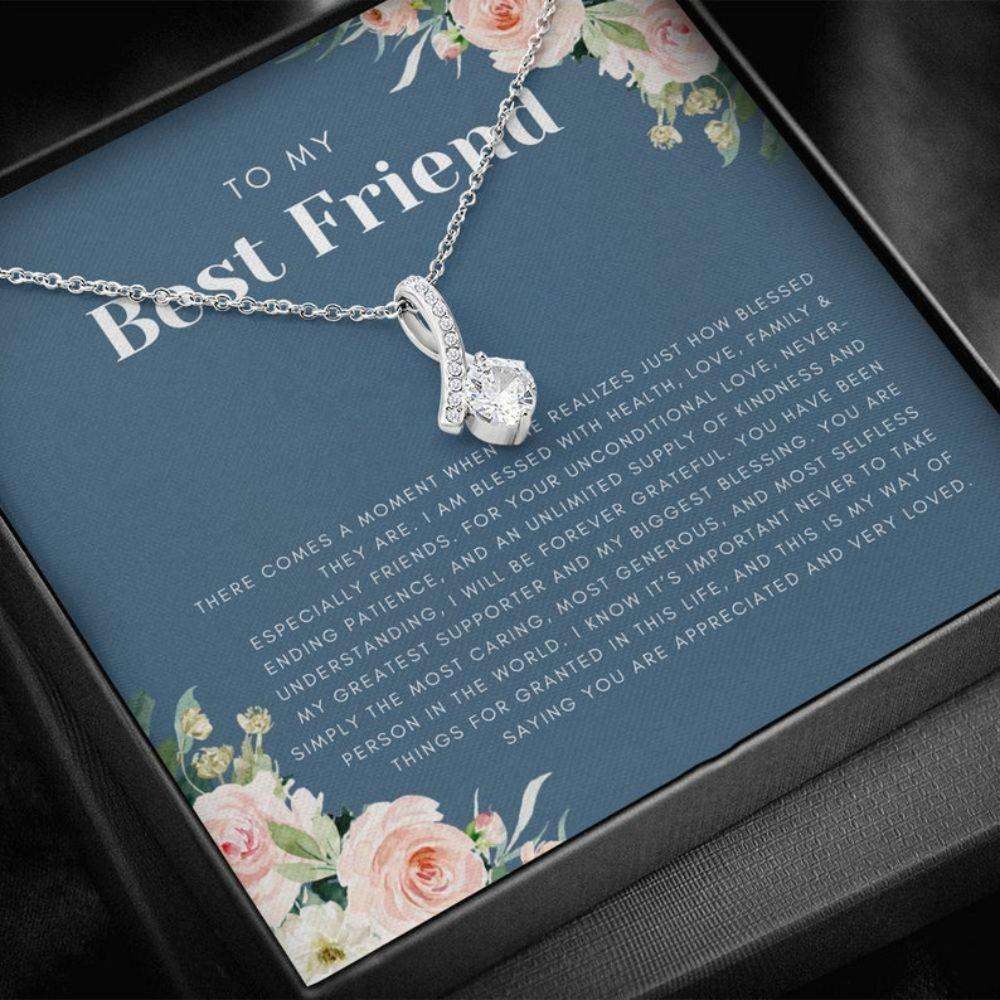 Friend Necklace, Gift For Best Friend, Best Friend Birthday, Bff Gift, Best Friend Friendship Gift, Best Friend Beauty Necklace Gifts For Friend Rakva