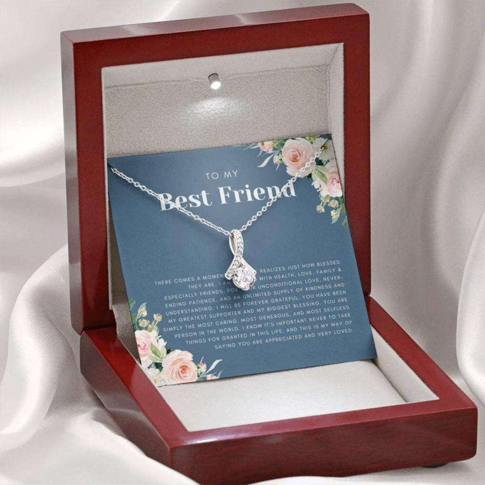 Friend Necklace, Gift For Best Friend, Best Friend Birthday, Bff Gift, Best Friend Friendship Gift, Best Friend Beauty Necklace Gifts For Friend Rakva