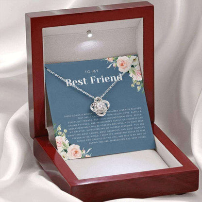 Friend Necklace, Gift For Best Friend, Best Friend Birthday, Bff Gift, Best Friend Friendship Gift, Best Friend Love Knot Necklace Gifts For Friend Rakva