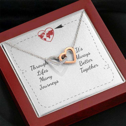 Friend Necklace, Gift Necklace With Message Card Life’S Many Journeys Friendship Day Rakva