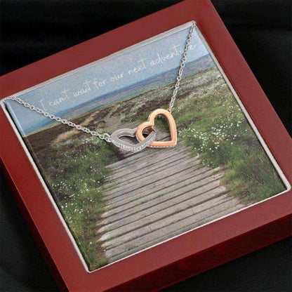 Friend Necklace, Gift Necklace With Message Card Next Adventure Dughter's Day Rakva