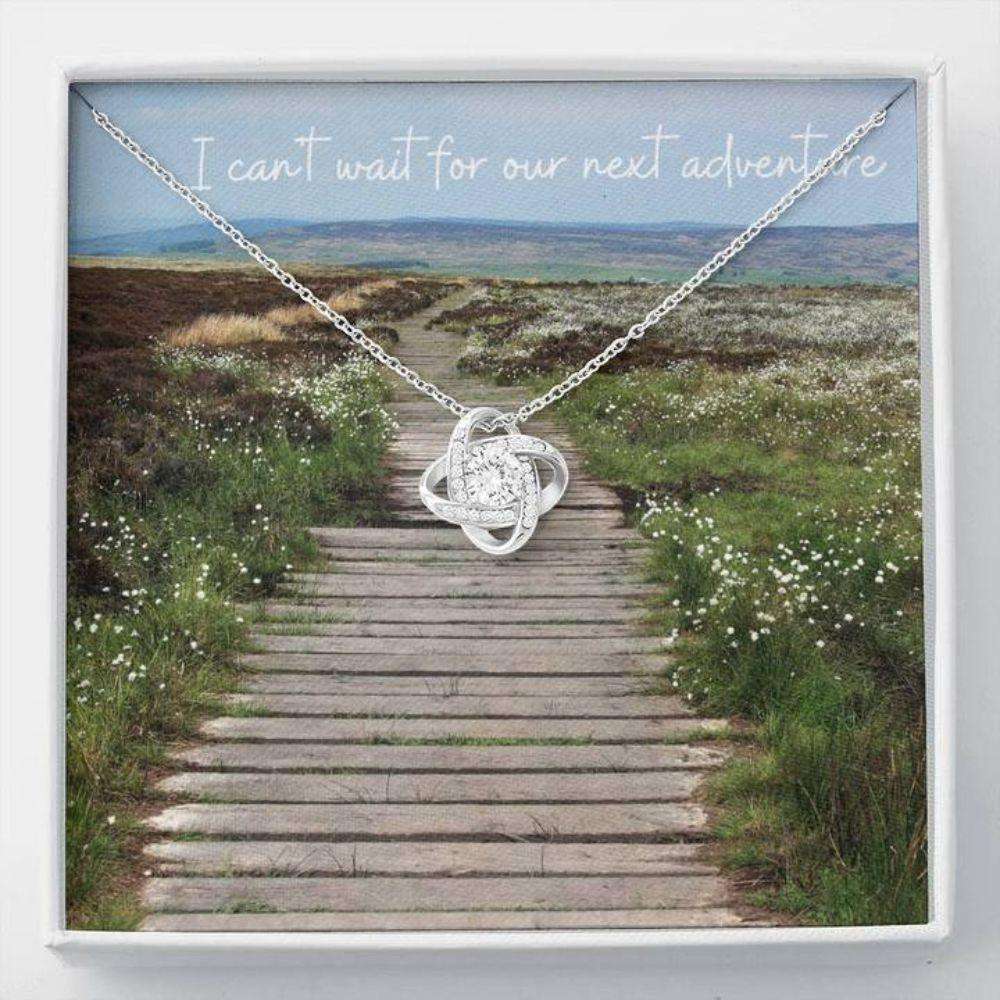 Friend Necklace, Gift Necklace With Message Card Next Adventure Stronger Together Dughter's Day Rakva