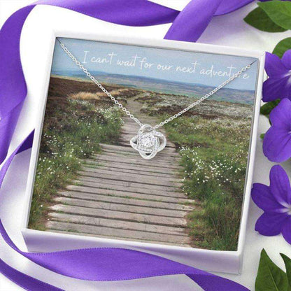 Friend Necklace, Gift Necklace With Message Card Next Adventure Stronger Together Dughter's Day Rakva